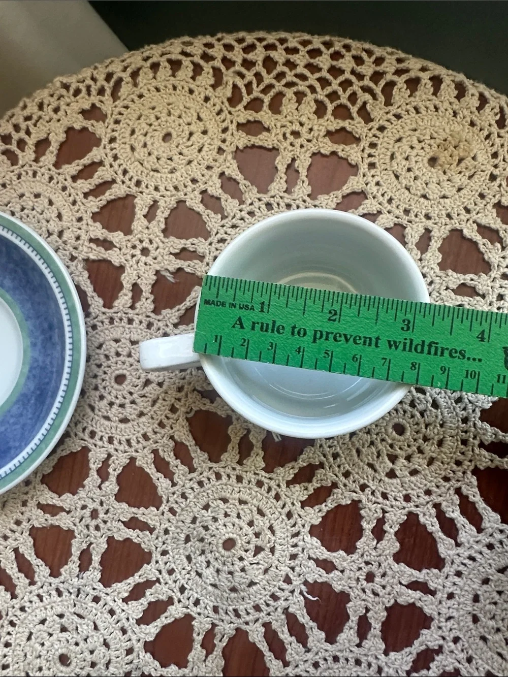 Villeroy & Boch Varios 3 Porcelain Cup & Saucer Set Blue Green White Germany
